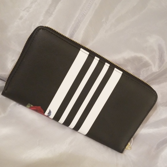 Betsey Johnson Rose Striped Wallet - Picture 2 of 3